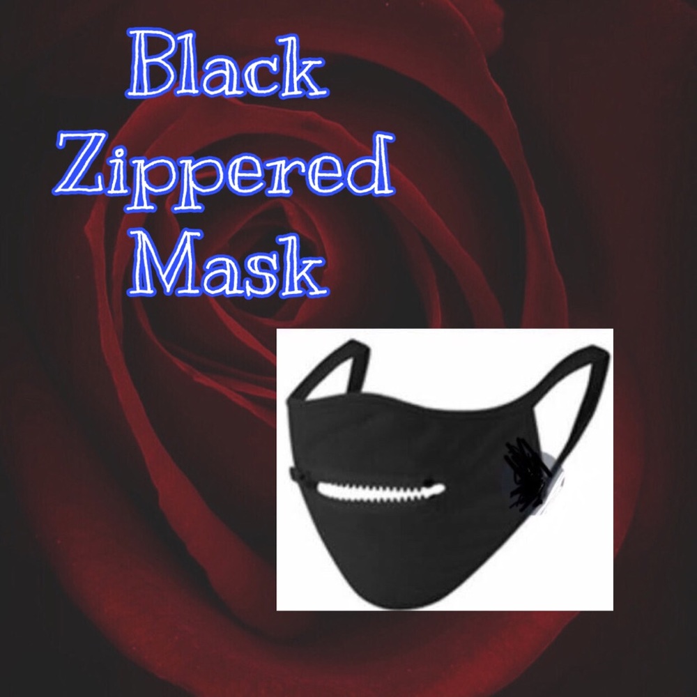 Black Zippered Mask